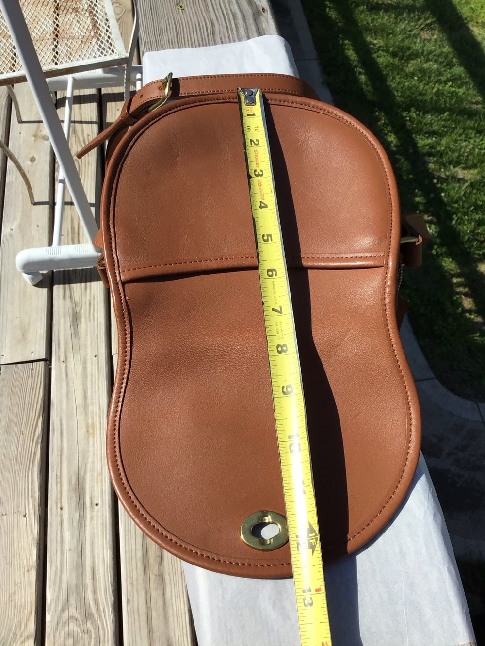 Vintage Coach British Tan Watson Crossbody Bag 9981 - Picture 11 of 15